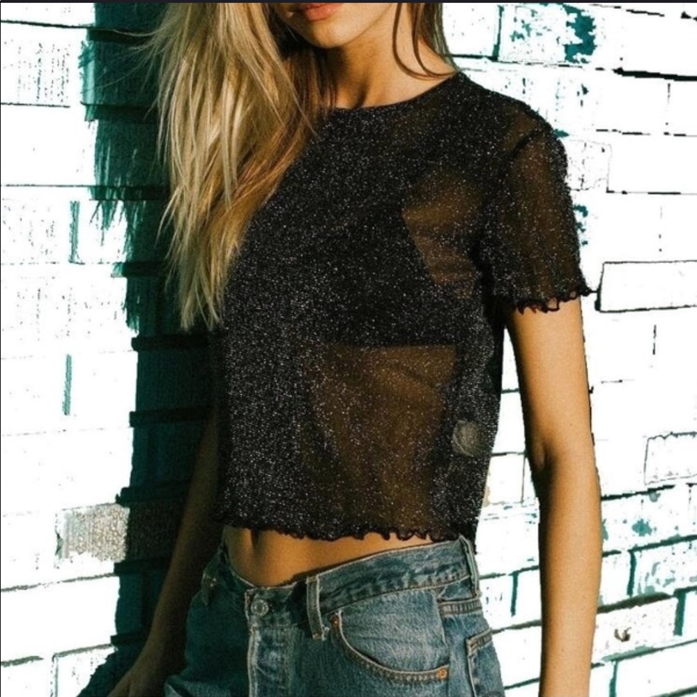 ☆️ MESH GLITTER TOP ☆